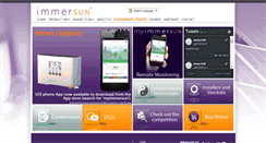 Desktop Screenshot of immersun.co.uk