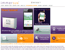 Tablet Screenshot of immersun.co.uk